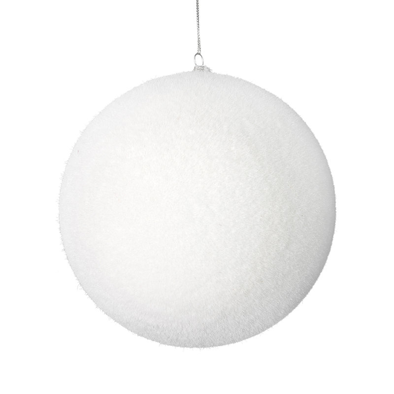 Ornement boule floquée