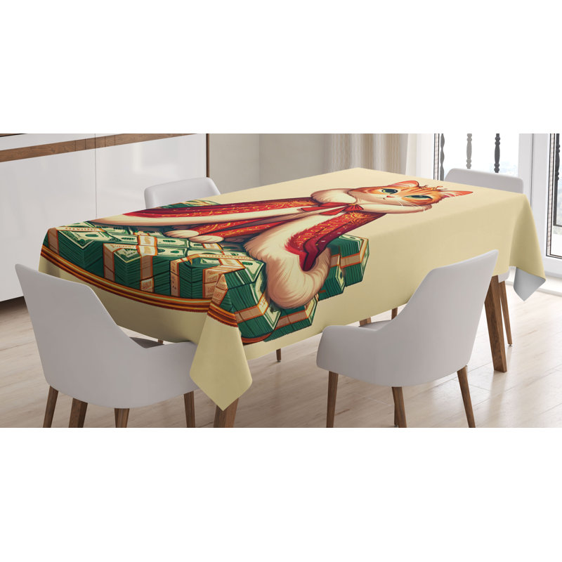 Jatorian Rectangle No Pattern Microfiber Tablecloth, 70" Rectangle