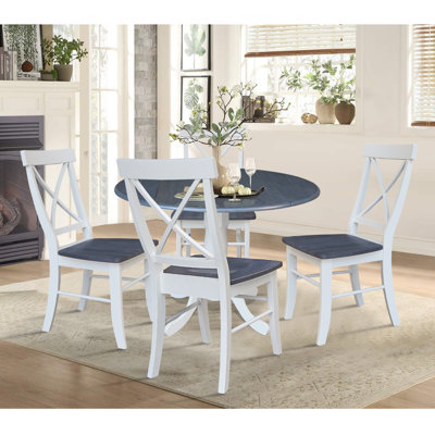 Handleton 5 Piece Dual Dropleaf Dining Set