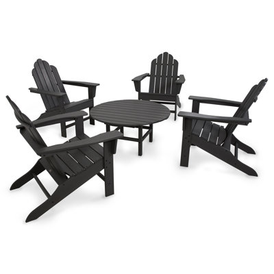 POLYWOOD Long Island Adirondack 5-Piece Conversation Group