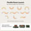 Canapé modulaire courbé 4 pièces David-363441952