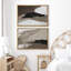 Forme Mid-Century «Minimalist Terrain Brown Abstract Rustic Shapes», 2 pièces-100136313-100136314