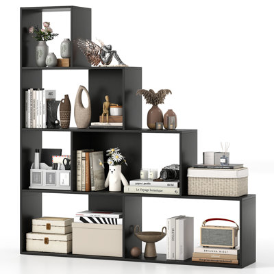 162cm H x 153cm W Step Bookcase