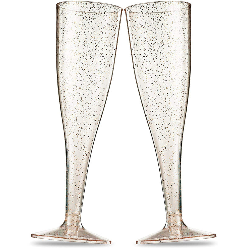 Flûte à champagne dorée scintillante pour 50 invités