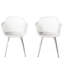 Chaise coquelicot pour patio d'extérieur - Blanc, polypropylène, étable et mobilier de style contemporain-1045395796