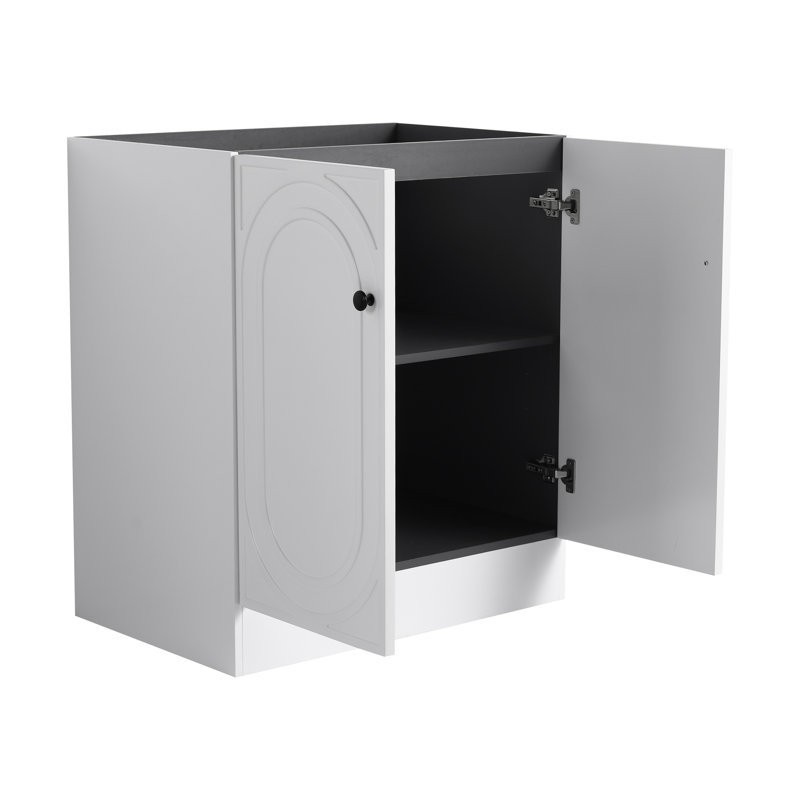 Meuble-lavabo sur pied Gretel, Blanc