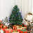 2. Tall Pre-Lit Douglas Fir Tabletop Artificial Christmas Tree With Realistic Branches, Fiber Optic LED Lights And 85 Tips,
