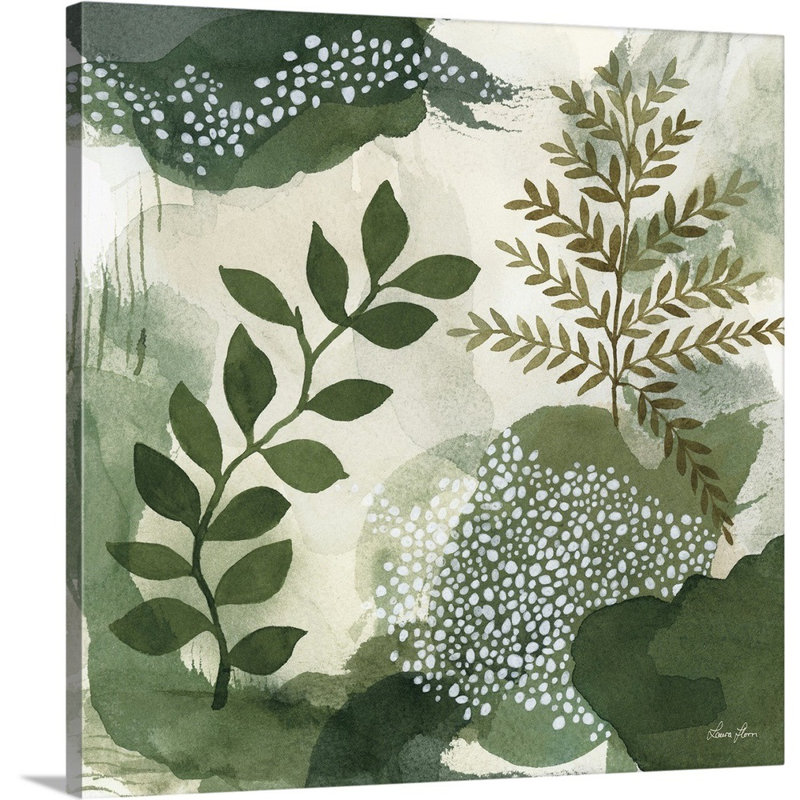 Art mural sur toile Woodland Walk I, Toile tendue, H 12 po x l 12 po