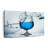 " Blue Cocktail Splash Canvas Print " Print-447949775