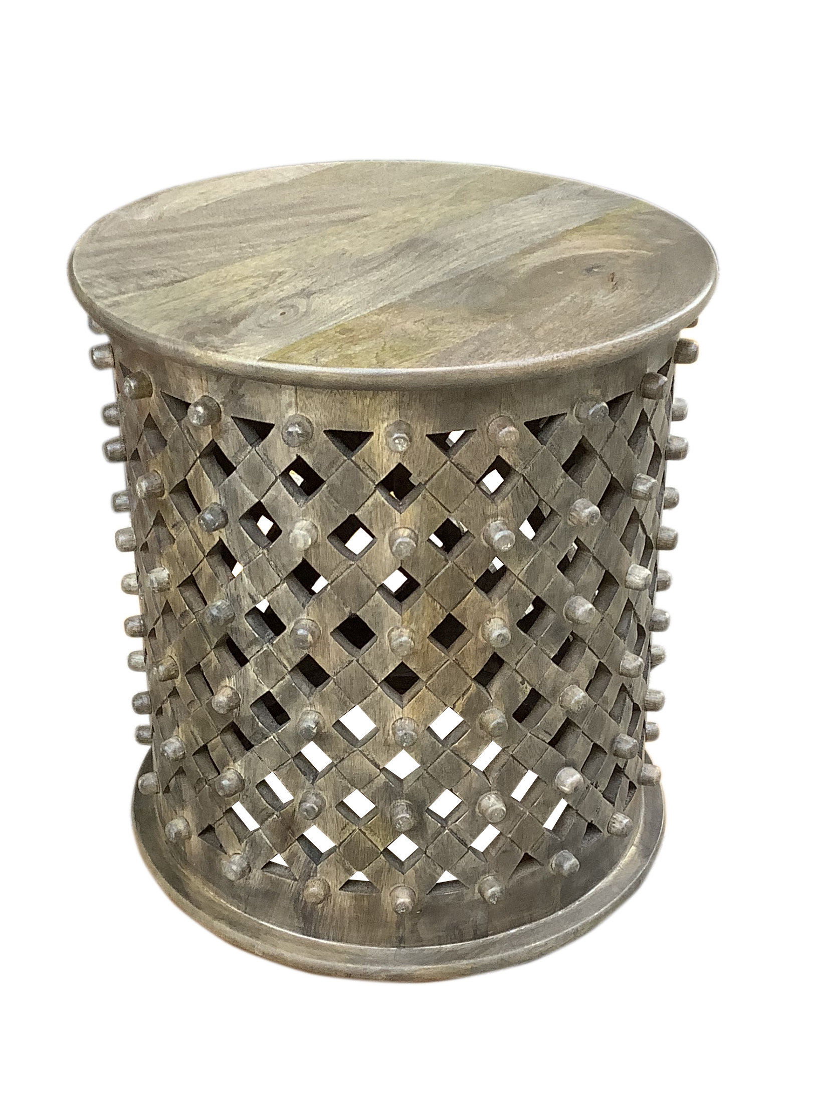 Red Barrel Studio® Solid Wood Top Drum End Table | Wayfair