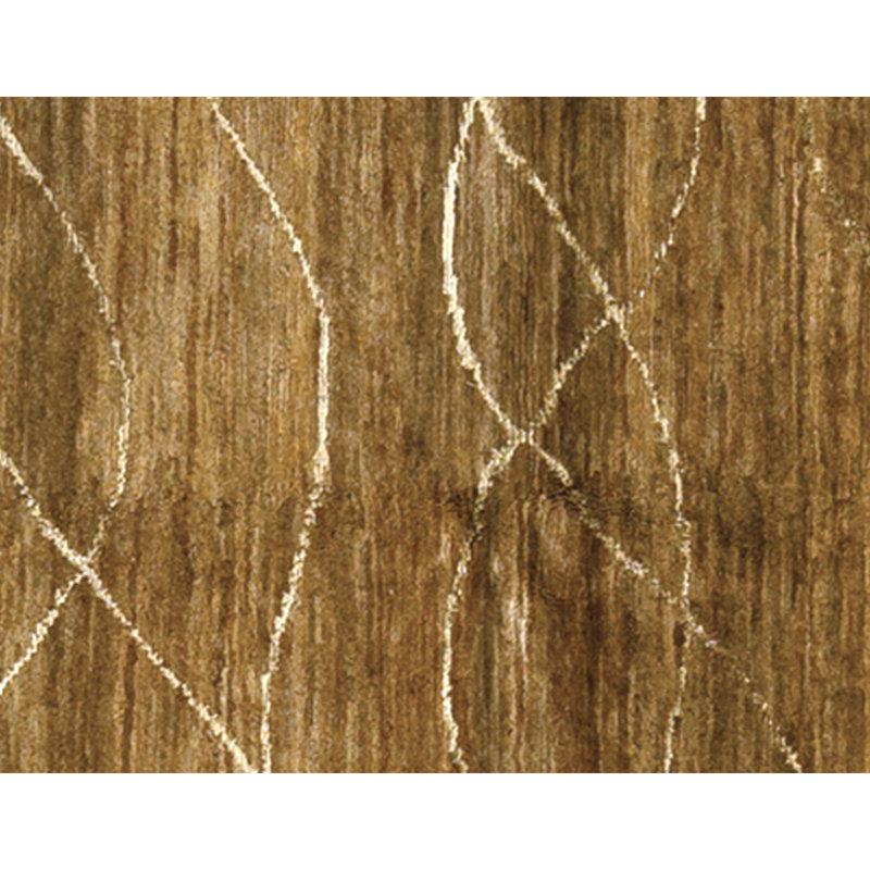 Hand Knotted Area Rug in Brown