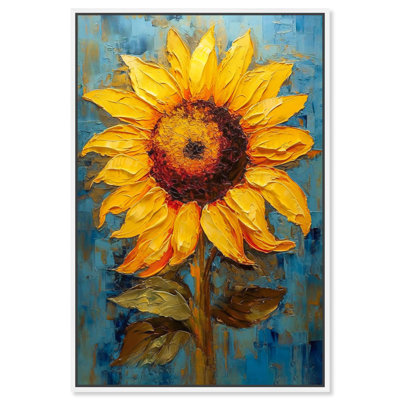 Impressionist Sunflower Canvas Sunflower Art Prints by Art Remedy