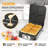 4-Slice Waffle Maker With Adjustable Temperature Control