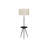 Lighting, Floor Lamp, 63"H, Black Metal, Ivory / Cream Shade, Contemporary-690952415
