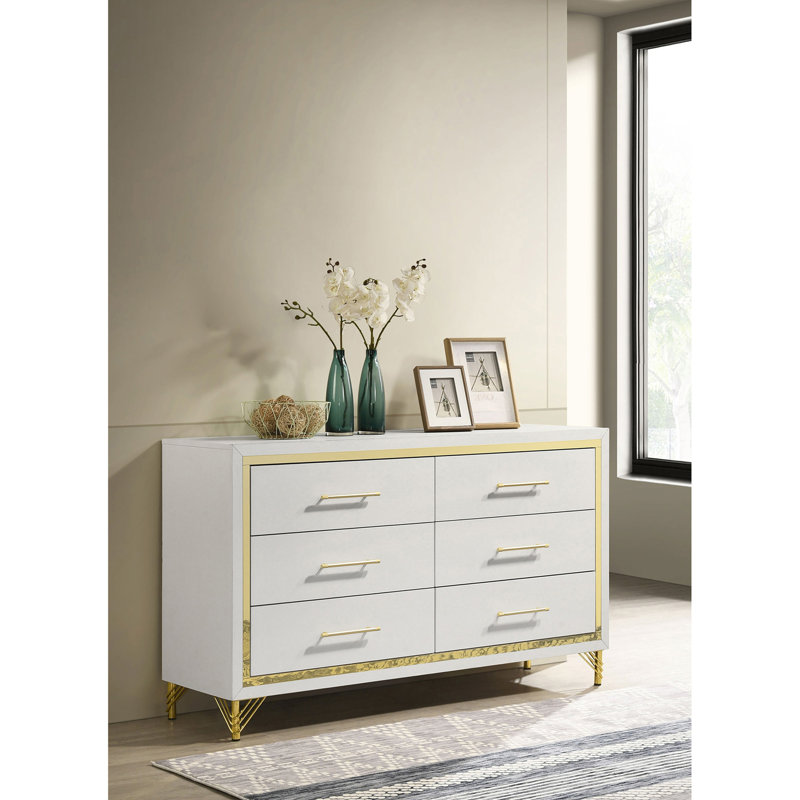 Commode de chambre à 6 tiroirs Chesney