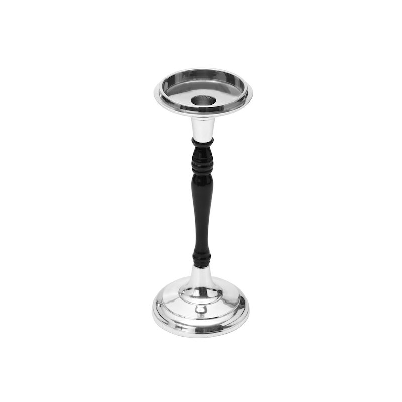 Metal Tabletop Candlestick, 4.5" H x 15" W x 4.5" D