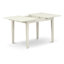 Ensemble de table de salle à manger 5 pièces comprenant une table de cuisine rectangulaire avec rallonge papillon et 4 chaises de salle à manger, lin blanc-116853656