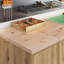 Solid Wood Single Storage Cabinet ( 85cm H x 30cm W x 51cm D)-1756437460
