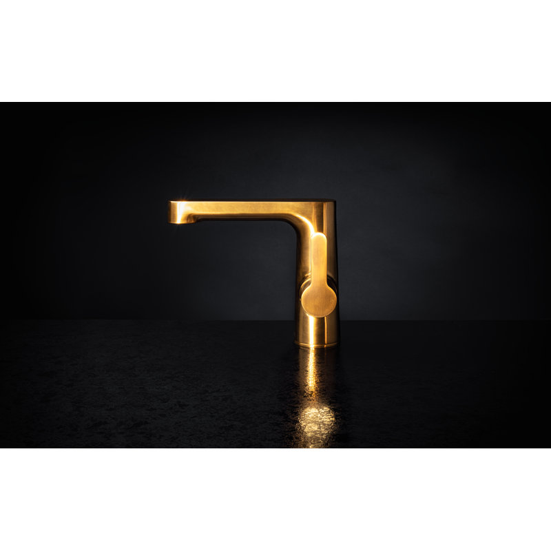 Nibi Single Handle Lavatory Faucet with Side Handle, Brushed Gold