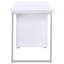 Bureau réversible blanc à 3 tiroirs