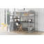 Lit mezzanine avec bureau et tablettes-199264176
