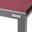 Chaise longue d'extérieur en aluminium avec foyer-258369351-204879564