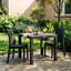 Harbour Housewares - Noble Square Rattan Effect Patio Dining Set - 5 Piece Set