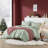 Phoebe Gray Diamond Quilted Ruffle Edge 3-Piece Full/Queen Comforter Set-293093508-293093509