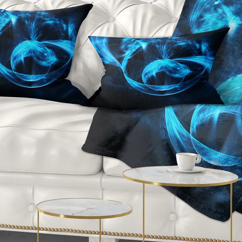 Coussin lombaire à vagues 3d ronds fractal
