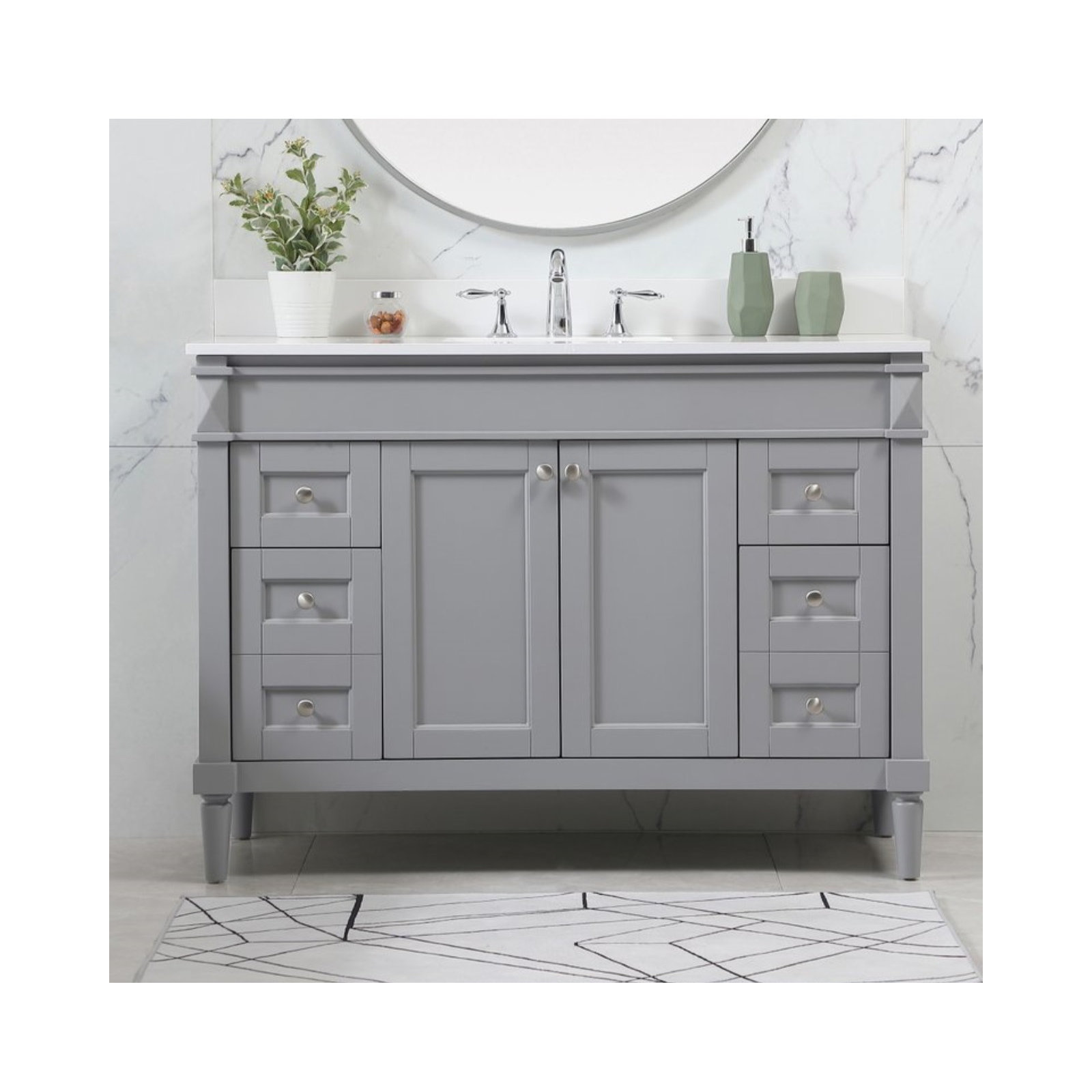 Readington 48'' Single Bathroom Vanity, Gray