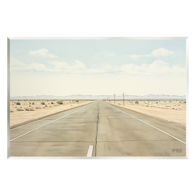 Scenic Desert Road Wall Plaque Art by RB