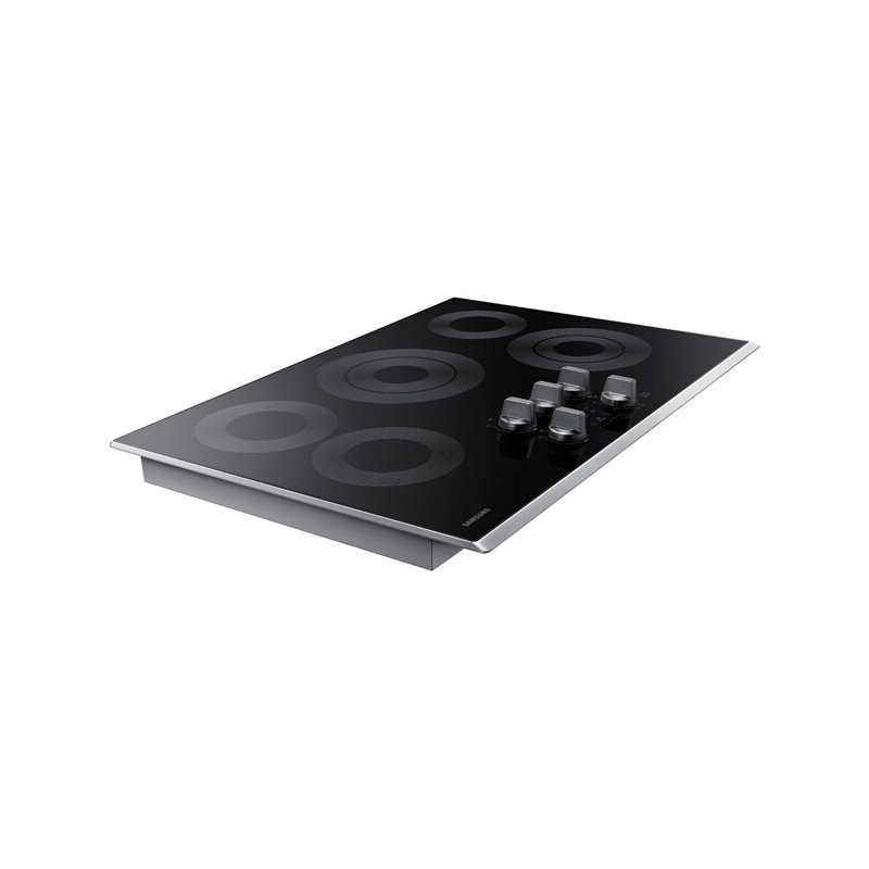 Surface de cuisson électrique intelligente Samsung de 30 po, Acier Inoxydable