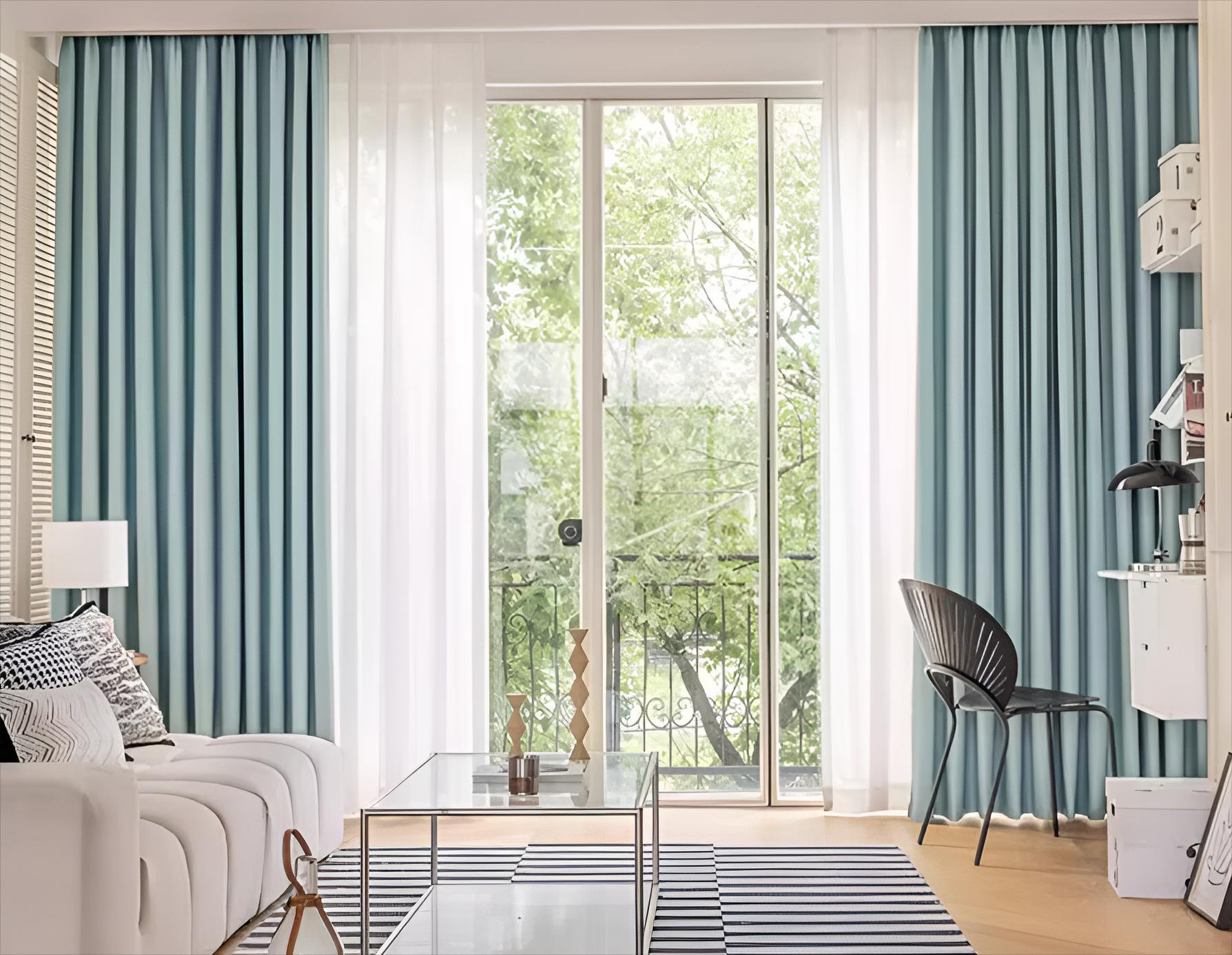 Beautiful view of Living Room Minimalist Design With Thermal Insulation
