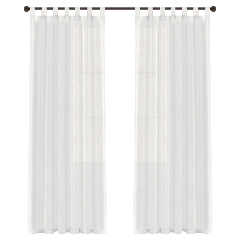 Paire de rideaux filtrant la lumière Tyrra, Blanc