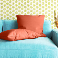 Zig Zag Multi Color Pattern Hot Pink Orange Teal Gold Throw Pillow with Insert  Included Couch Cushion