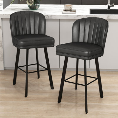 Swivel Bar Stools With Backs For Kitchen Island