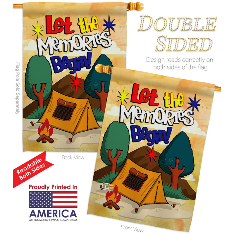 Double Sided 40'' H x 28'' W Polyester House Flag