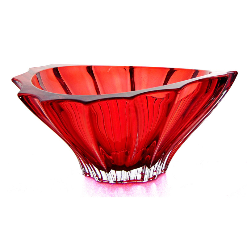 Wrought Studio™ Patrizio Glass Fruit Bowl, Red 