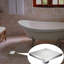 Drain de douche carré 6 po Nickel brossé