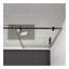 Porte de douche en verre, porte coulissante, avec verre trempé de 5/16 po et finition noir mat 5474