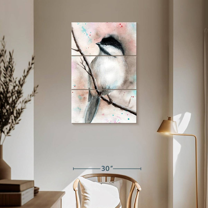 Brampt Chickadee Songbird, 57" H x 36" W