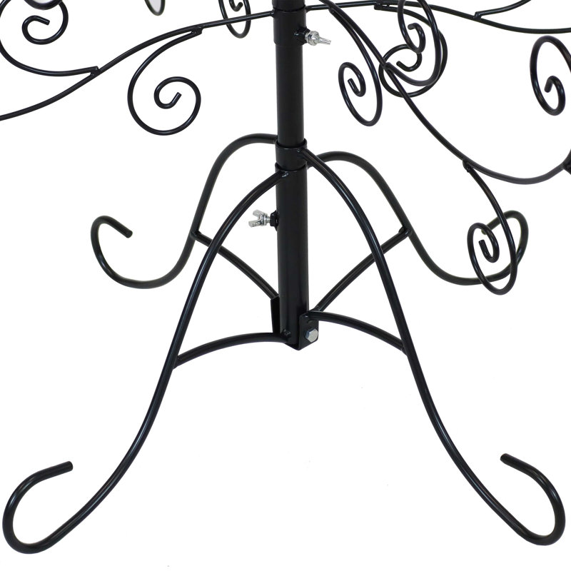 Décoration pour arbre de Noël Noelle avec crochets 5 pi, Noir