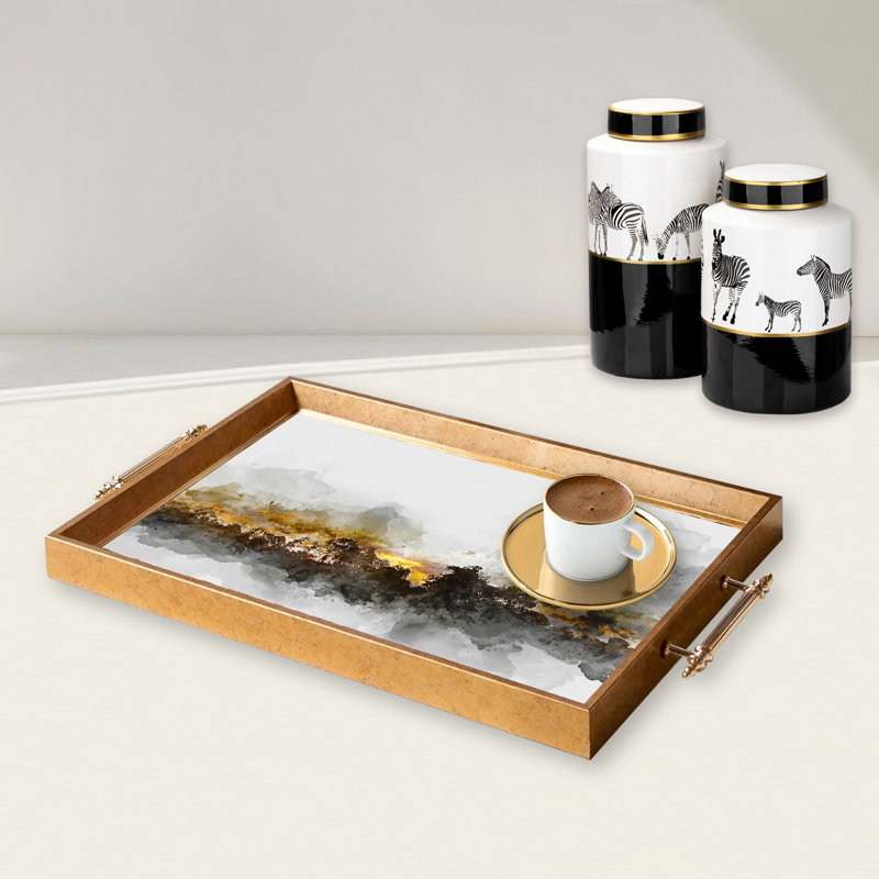 Élégant plateau en verre de 19,7 po x 11,4 po x 1,4 po | Fabrication 100% verre durable | Facile à nettoyer avec un chiffon humide | Idéal pour le service, la présentation décorative et l'organisation | Ajout élégant à la décoration intérieure