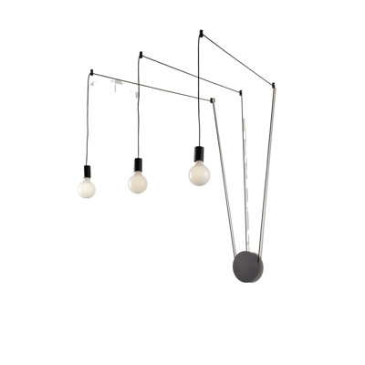 Camerone 3 - Light Black Geometric Pendant
