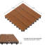 Ensemble de tuiles de patio - Carreaux de terrasse en bois / plastique à emboîtement-69779745