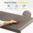 2 Pieces Outdoor/Patio Patio Set, All-Weather 75" 3-Seat Metal Patio Sofa Couch With Thick Cushions, 43" Coffee Table-1725661219