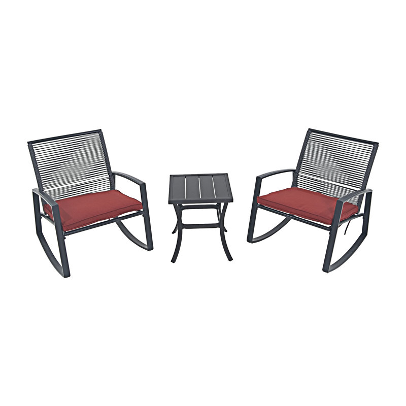 Ensemble de conversation bistro pour 2 personnes, Rouge
