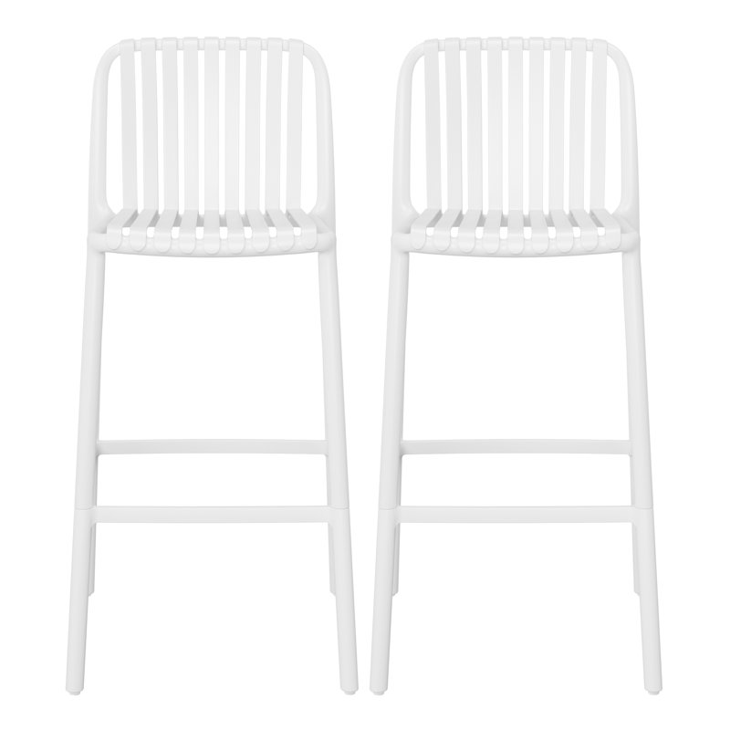 Tabouret de bar 29,5 po, Blanc