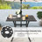 5-piece Cast Aluminum Patio Dining Set With Umbrella Hole And Wide Seat