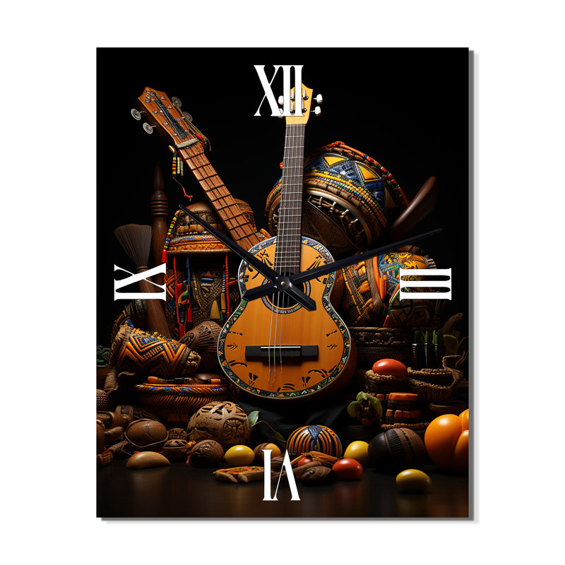 Irvinson - Horloge murale afro-américaine, H 32 po x l 16 po x P 1 po